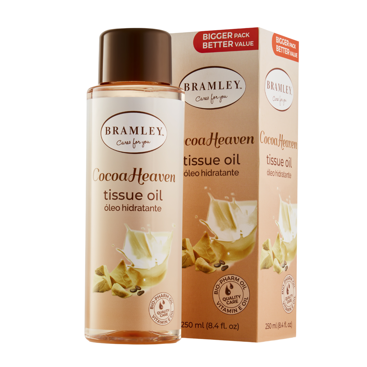 Bramley  tissue cocoa heaven body oil(big)