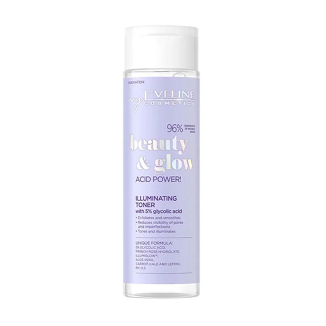 eveline  beauty glow acid toner